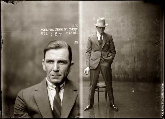 Mug shot of William Stanley Moore, 1 May 1925, Central Police Station, Sydney