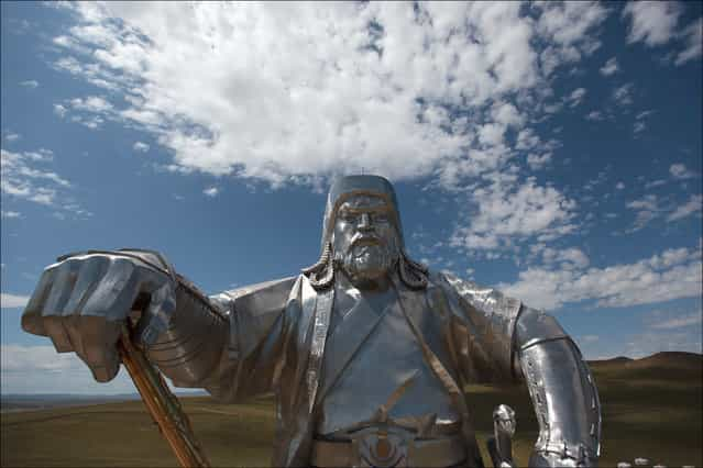 The worlds largest statue of Chinggis Khaan (in Mongolia)