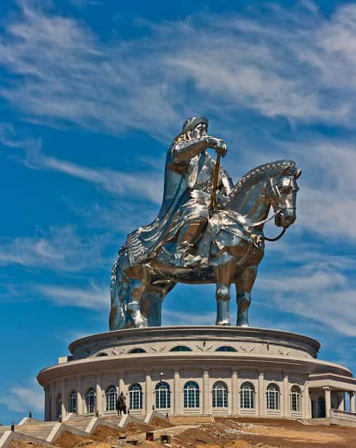 The worlds largest statue of Chinggis Khaan (in Mongolia)