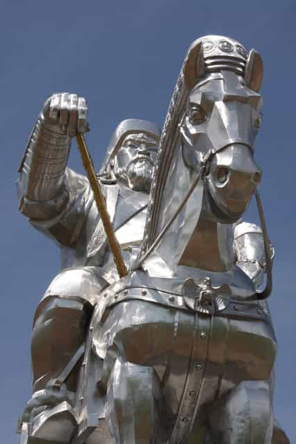 The worlds largest statue of Chinggis Khaan (in Mongolia)