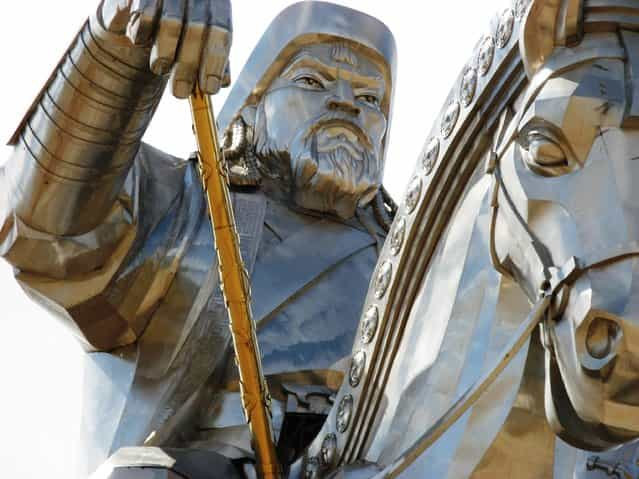 The worlds largest statue of Chinggis Khaan (in Mongolia)