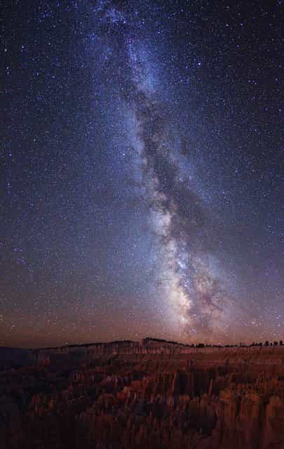 Milky Way over Lake Jackson Lake and Tetons National Park.4