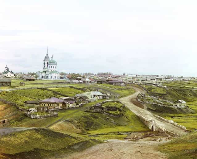 Photos by Sergey Prokudin-Gorsky. Village of Kolchedan. Russia, Perm Province, Kamyshlov uyezd (district), Kolchedanskoe village, 1912