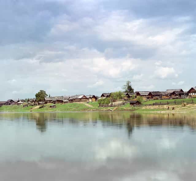 Photos by Sergey Prokudin-Gorsky. Village of Rodina (Chusovaia River). Russia, Perm Province, Kungur uyezd (district), Rodina (uninhabited), 1912
