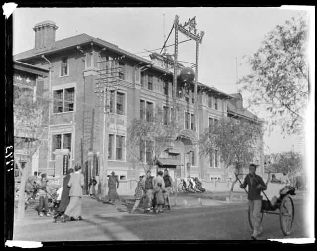 YMCA (Young Men's Christian Association) Building. China, Beijing, 1917-1919. (Photo by Sidney David Gamble)
