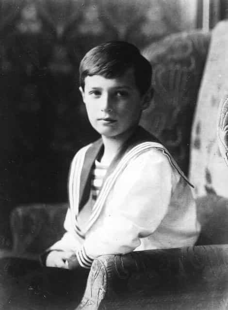 Alexis, Tsarevich of Russia (1904–1918), the son of Emperor Nicholas II of Russia, circa 1913.