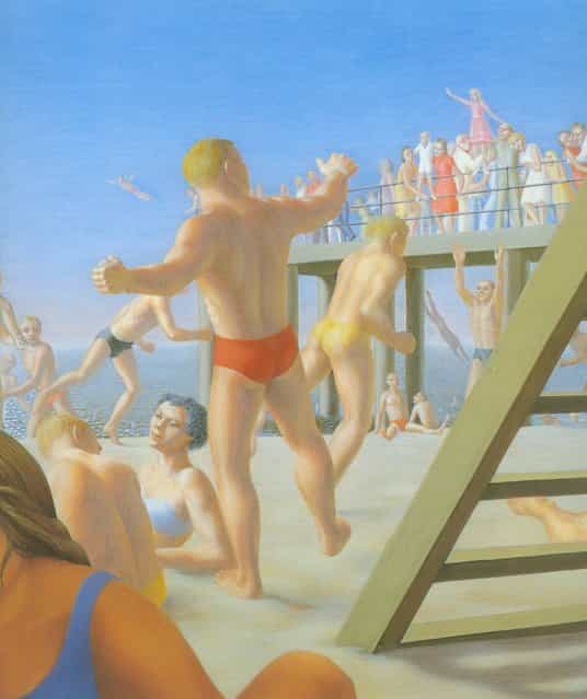 Coney Island (Detail). Artwork by George Tooker