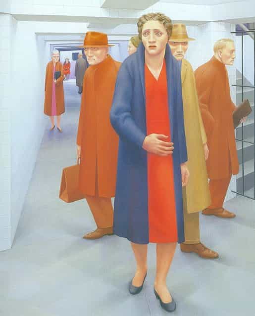 The Subway (Detail). Artwork by George Tooker