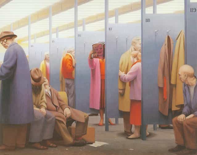 The Waiting Room. Artwork by George Tooker