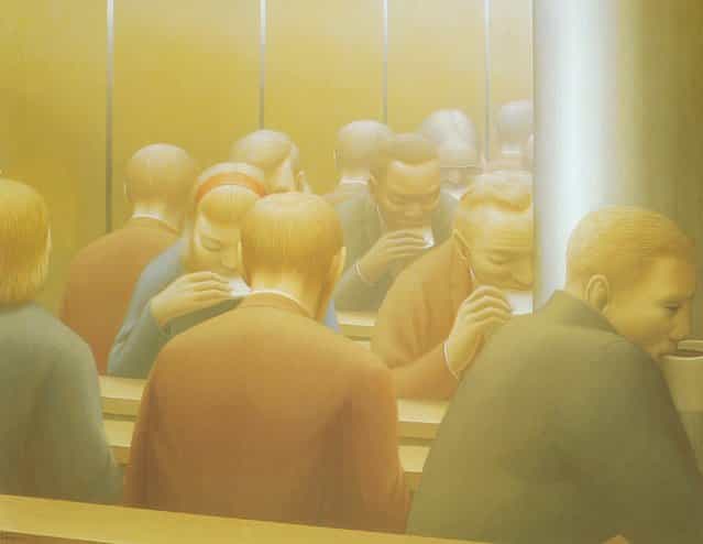 Lunch. Artwork by George Tooker