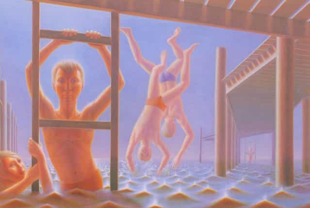 Divers. Artwork by George Tooker