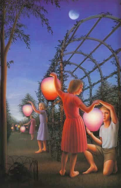 Garden Party. Artwork by George Tooker