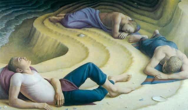 Sleepers I. Artwork by George Tooker