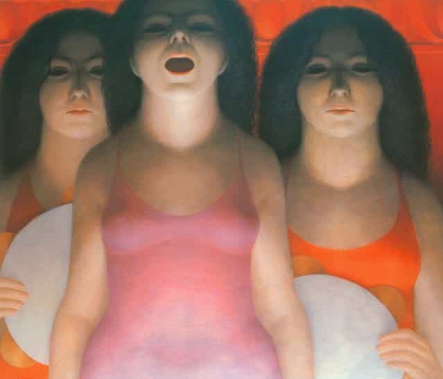 Entertainers. Artwork by George Tooker