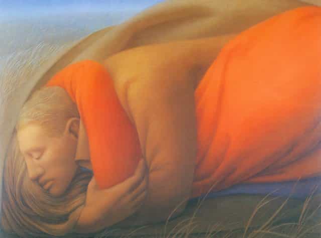Lovers I. Artwork by George Tooker
