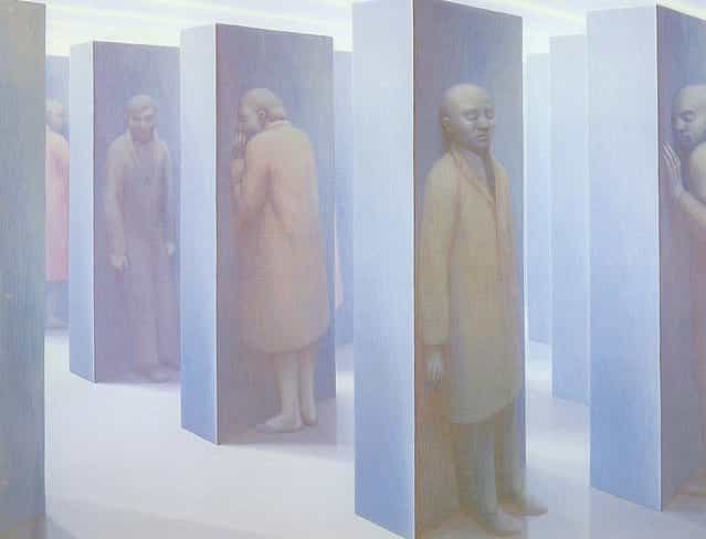 Standing Figures. Artwork by George Tooker
