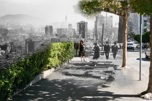 San Francisco Earthquake Mashup 1906 – 2010 by Shawn Clover