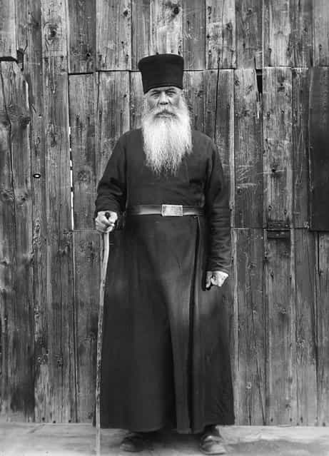 Father Vladimir, a Russian Orthodox priest, Valamo Monastery, Karelia, Russia (then Finland), 1930s. (Photo by Einar Erici)