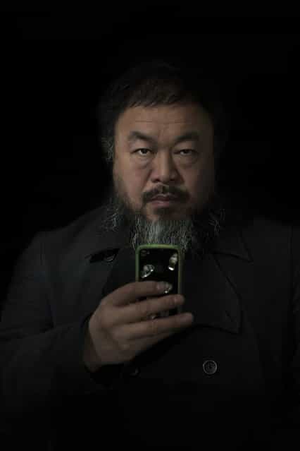 In this photo provided on Friday February 15, 2013 by World Press Photo, the 2nd prize Prize People – Staged Portraits Single by Stefen Chow, Malaysia, for Smithsonian magazine, shows a portrait of Ai Wei Wei, Beijing, China, February 6, 2012. (Photo by Stefen Chow/AP Photo/Smithsonian magazine)
