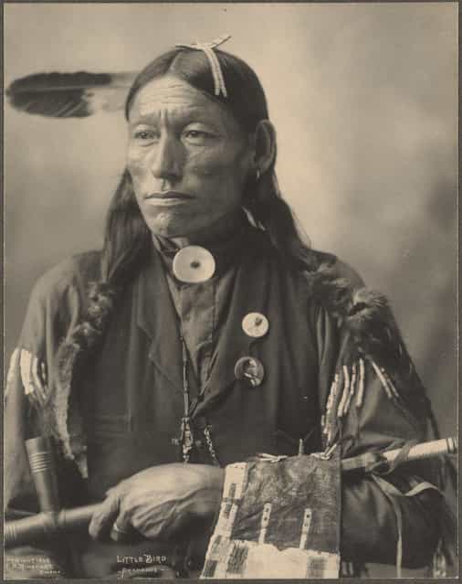 Little Bird, Arapahoe, 1899. (Photo by Frank A. Rinehart)