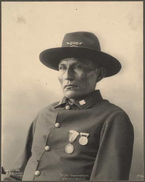 Naiche – Hereditary Chief, Chiricahua Apaches, 1899. (Photo by Frank A. Rinehart)