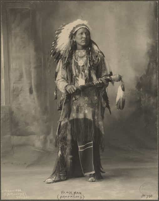 Black Man, (Arapahoes), 1899. (Photo by Frank A. Rinehart)
