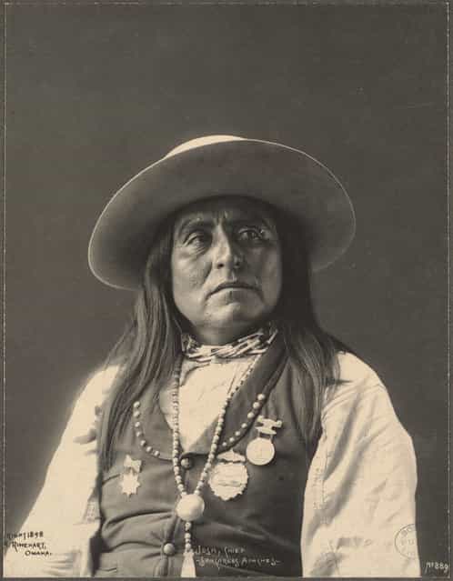 Josh, Chief, San Carlos Apaches, 1899. (Photo by Frank A. Rinehart)