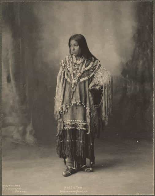 Hattie Tom, Chiricahua Apache, 1899. (Photo by Frank A. Rinehart)