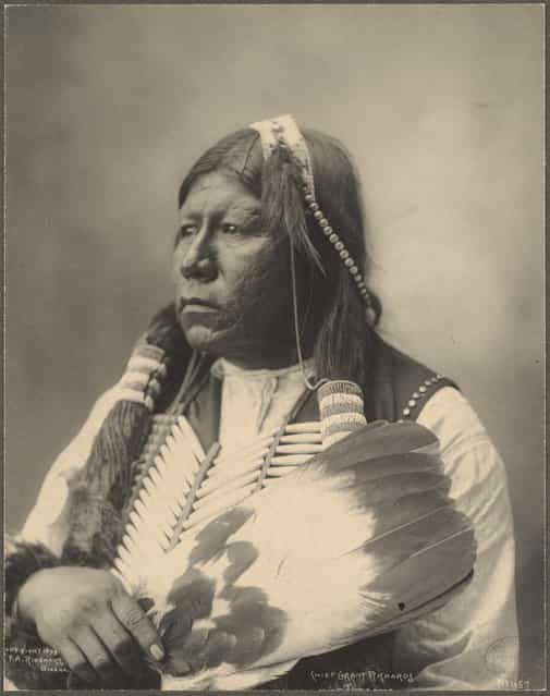 Chief Grant Richards, Tonkawa, 1899. (Photo by Frank A. Rinehart)