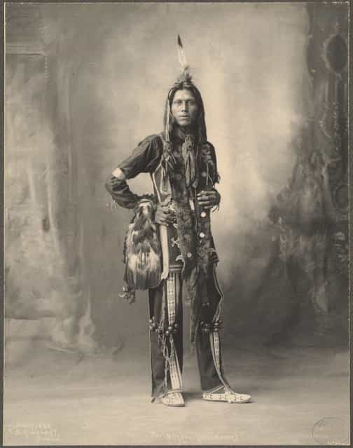 Pete Mitchell (Dust Maker), Ponca, 1899. (Photo by Frank A. Rinehart)