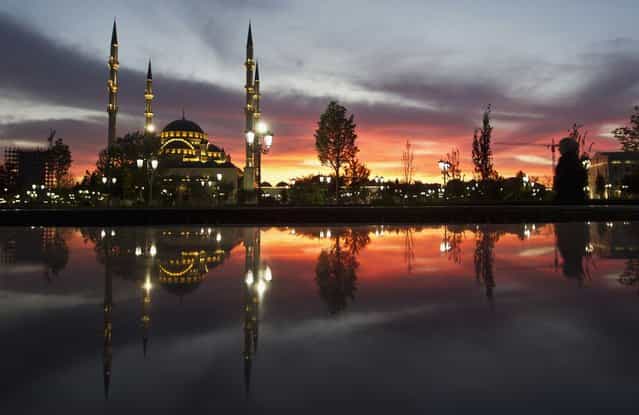 The Heart of Chechnya mosque is seen in the Chechen capital Grozny April 27, 2013. (Photo by Maxim Shemetov/Reuters)