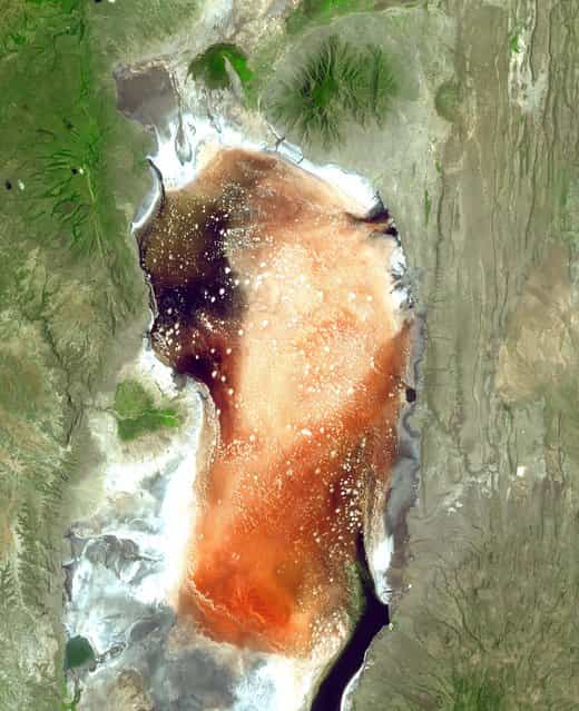 Lake Natron in Tanzania