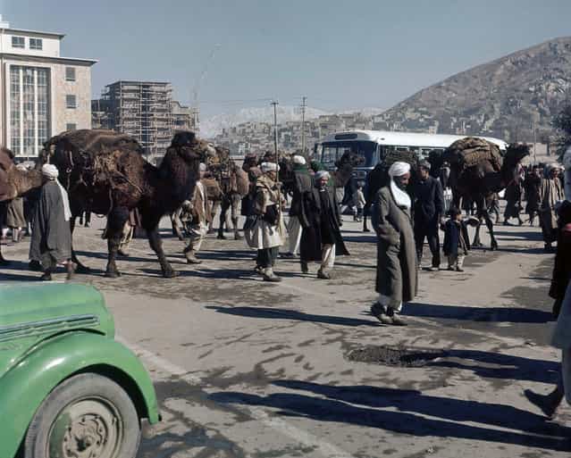 Street scene in Kabul, Afghanistan in November, 1961. (Photo by Henry Burroughs/AP Photo via The Atlantic)