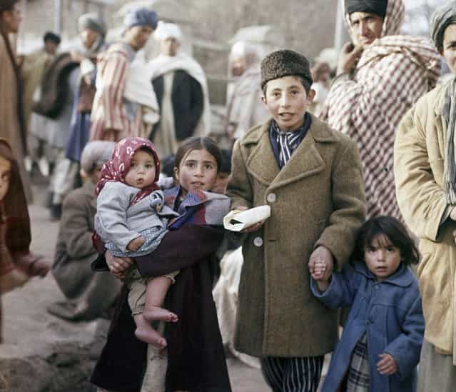 Children in a Kabul street, November, 1961. (Photo by Henry Burroughs/AP Photo via The Atlantic)