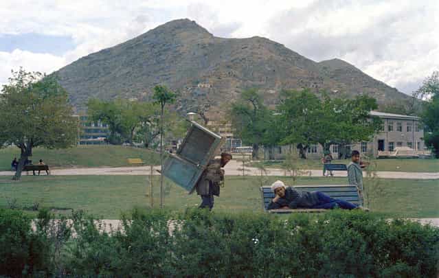 Activity in a city park in Kabul, on May 28, 1968. (Photo by James Martenhoff/AP Photo via The Atlantic)