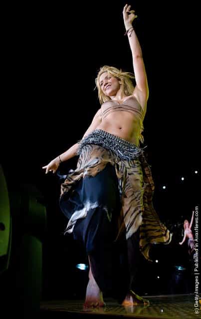 Shakira Performs In Concert In Barcelona
