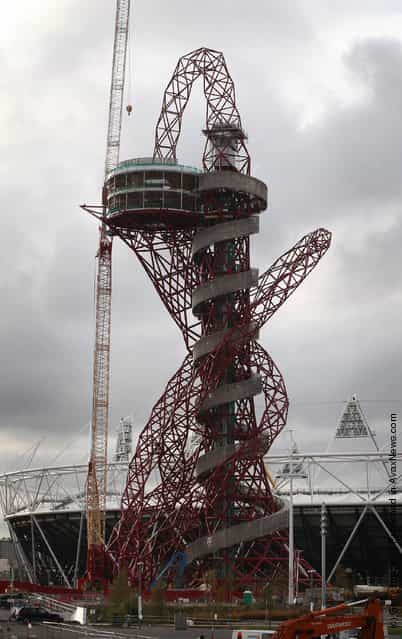 London 2012 ArcelorMittal Orbit Sculpture Nears Completion