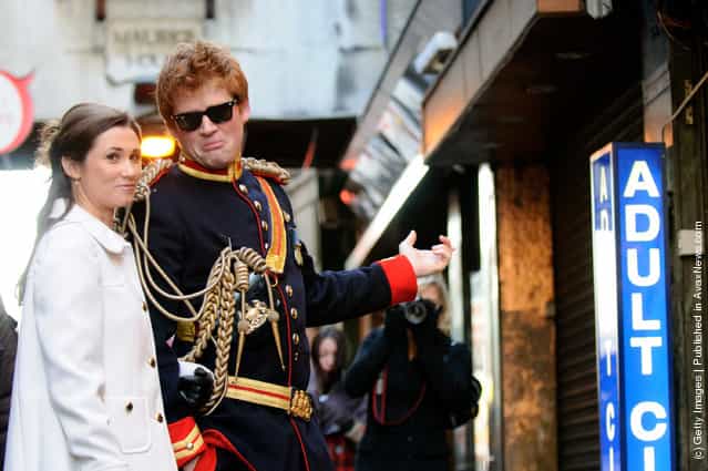 Prince Harry And Pippa Middleton Look-a-likes Stage A Walkabout In Soho To Promote Alison Jackson's New Book [EXPOSED]