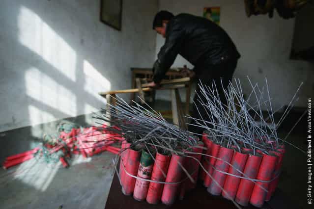 Chinese Handmade Firecrackers For The Lunar New Year