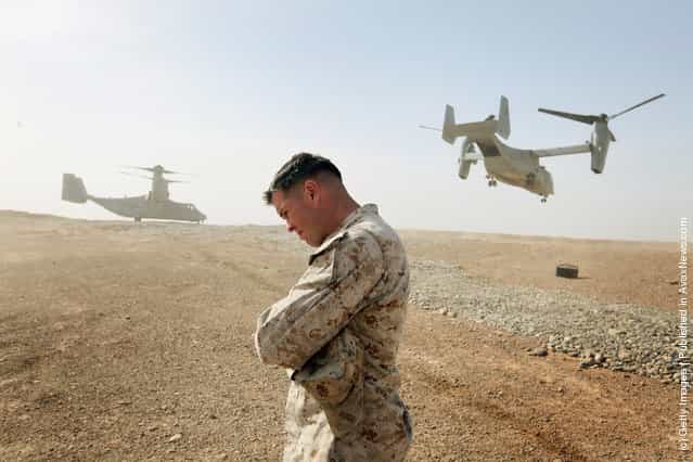 U.S. Secretary Of Defense Leon Panetta Visits Military Bases In Afghanistan