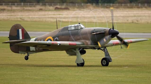A Hawker Hurricane On Display Before It Goes Up For Auction At Bonhams