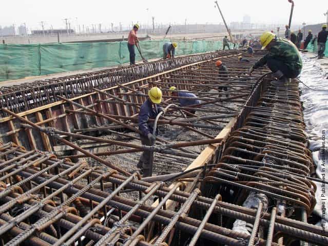 Construction Continues On The Beijing-Shanghai High-Speed Railway