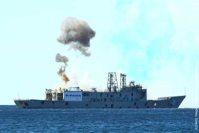 HMAS Adelaide Sunk Off Central Coast