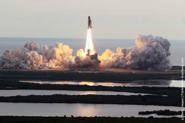 Space Shuttle Endeavour Launches Under Command Of Astronaut Mark Kelly