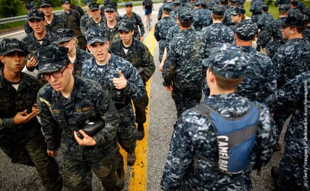 Underclassmen At In The Naval Academy Are Put Through [Sea Trials]