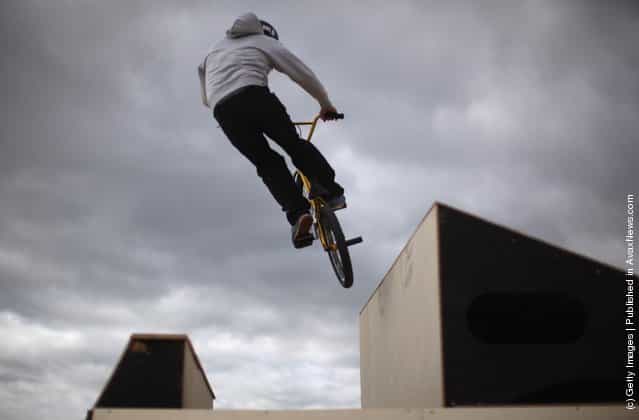 Bikers And Skaters Participate In The Annual Hub Festival