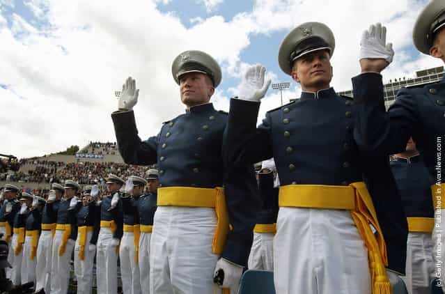 Cadets Celebrate At Air Force Academy Graduation
