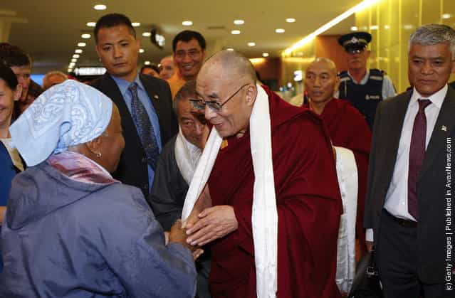 Dalai Lama Arrives In Quake-Hit Christchurch