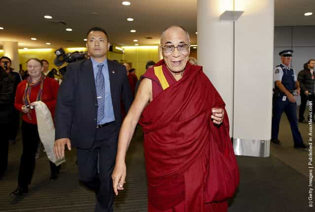 Dalai Lama Arrives In Quake-Hit Christchurch
