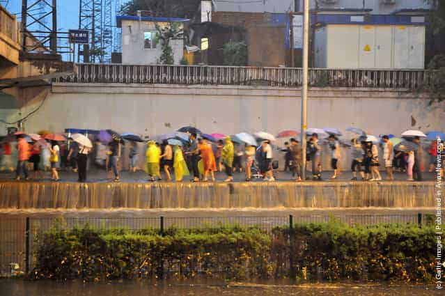 Heavy Rainstorm Hits Beijing